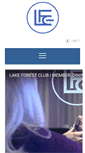 Mobile Screenshot of lakeforestclub.com
